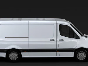 mercedes benz sprinter panel van l2h1 rwd 2019 3D Model