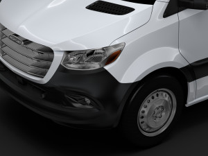 freightliner sprinter panel van l2h1 rwd 2019 Modello 3D