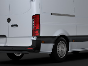freightliner sprinter panel van l2h1 rwd 2019 Modello 3D