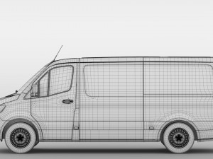 freightliner sprinter panel van l2h1 rwd 2019 Modello 3D