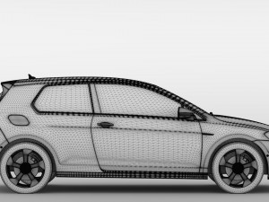 volkswagen golf 7 tgi bluemotion 5d 2016 3D Model