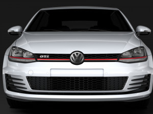 volkswagen golf 7 tdi 5d 2016 Modèle 3D