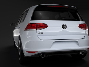 volkswagen golf 7 tdi 5d 2016 Modèle 3D