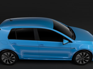 volkswagen golf 7 tgi bluemotion 5d 2016 3D 模型