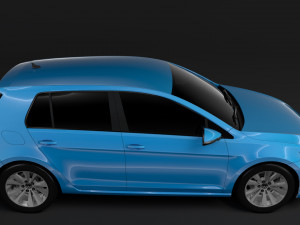 volkswagen golf 7 tsi 5d 2016 Modelo 3D