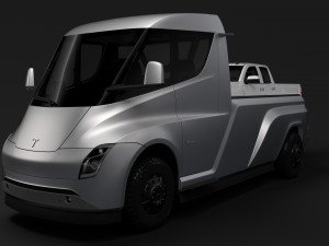 tesla pickup 2020 3D Модель