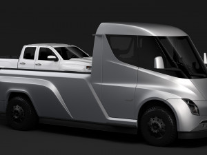 tesla pickup 2020 3D Модель