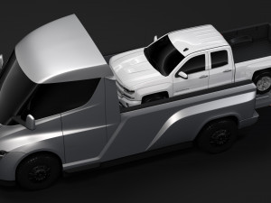 tesla pickup 2020 3D Модель