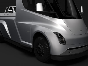 tesla pickup 2020 3D Модель
