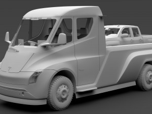 tesla pickup 2020 3D Модель
