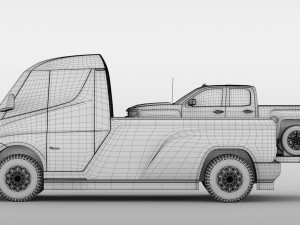 tesla pickup 2020 3D Модель