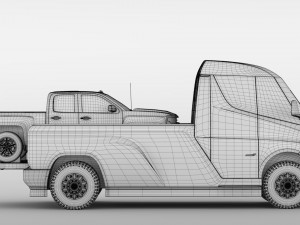 tesla pickup 2020 3D Модель