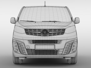 opel vivaro van l1 2019 3D 모델