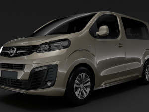 opel zafira life l1 2019 Modèle 3D