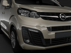 opel zafira life l1 2019 Modèle 3D