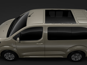 opel zafira life l1 2019 Modèle 3D