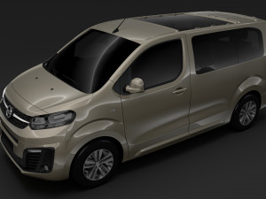 opel zafira life l1 2019 Modèle 3D
