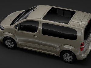 opel zafira life l1 2019 Modèle 3D