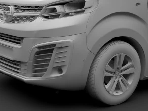 opel zafira life l1 2019 3D Model