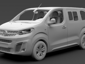 opel zafira life l1 2019 Modèle 3D
