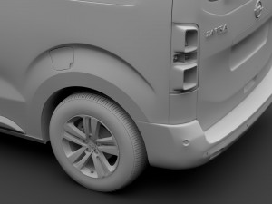 opel zafira life l1 2019 Modèle 3D