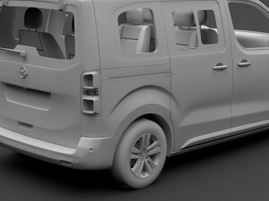 opel zafira life l1 2019 Modèle 3D