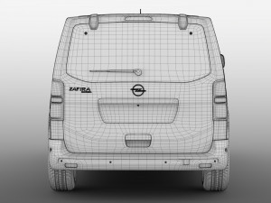 opel zafira life l1 2019 Modèle 3D