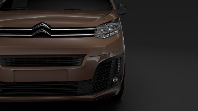 citroen dispatch m 2019 3D Model .c4d .max .obj .3ds .fbx .stl .blend