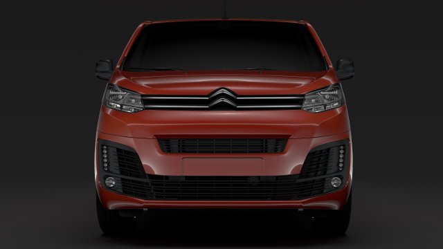 citroen dispatch xs 2019 3D Model .c4d .max .obj .3ds .fbx .stl .blend 