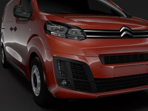 citroen dispatch xs 2019 3D Model