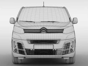citroen dispatch xs 2019 3D Model