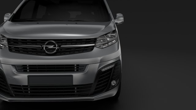 opel zafira life l3 2019 Modèle 3D .c4d .max .obj .3ds .fbx .stl .blend 
