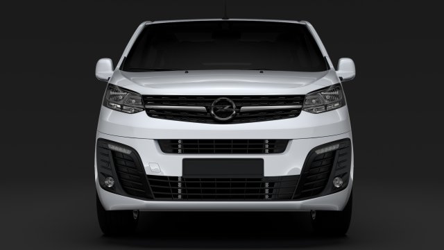 opel zafira life l2 2019 3D Model .c4d .max .obj .3ds .fbx .stl .blend