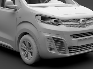 opel zafira life l2 2019 3D Model