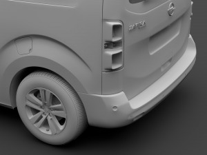 opel zafira life l2 2019 3D Model