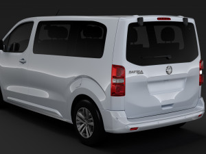 vauxhall zafira life l2 2019 3D 모델