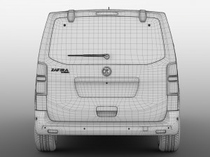 vauxhall zafira life l2 2019 3D 모델