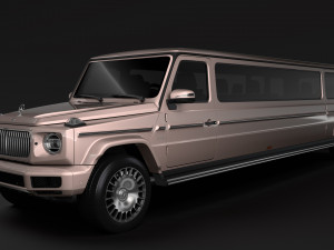 mercedes-maybach g 600 limousine w464 2019 3D Model