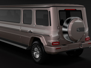mercedes-maybach g 600 limousine w464 2019 3D Model