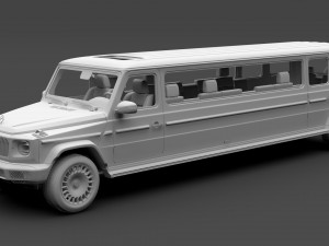mercedes-maybach g 600 limousine w464 2019 3D Model