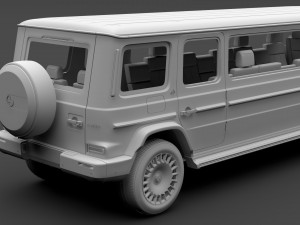 mercedes-maybach g 600 limousine w464 2019 3D Model