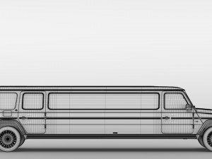 mercedes-maybach g 600 limousine w464 2019 3D Model