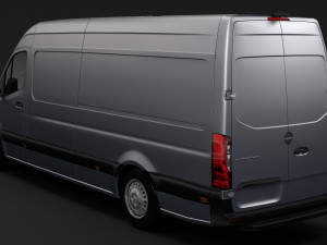 freightliner sprinter panel van l3h2 rwd 2019 Modelo 3D