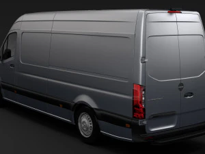 freightliner sprinter panel van l3h2 rwd 2019 3D Model