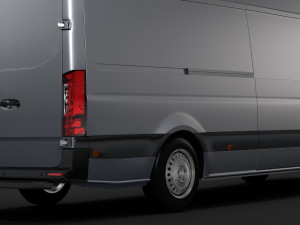 freightliner sprinter panel van l3h2 rwd 2019 Modelo 3D