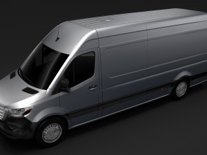 freightliner sprinter panel van l3h2 rwd 2019 Modelo 3D