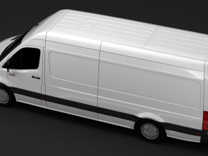ram sprinter panel van l3h2 rwd 2019 3D मॉडल