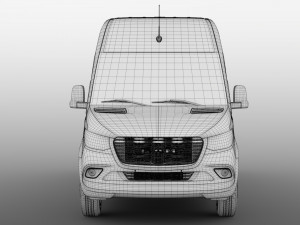 ram sprinter panel van l3h2 rwd 2019 3D मॉडल