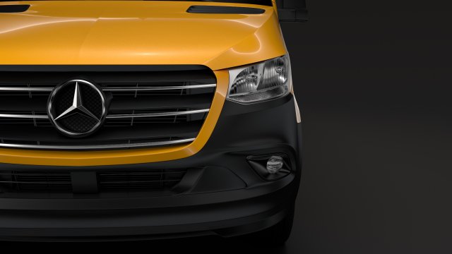mercedes benz sprinter panel van l2h2 fwd 2019 3D-Modell .c4d .max .obj .3ds .fbx .stl .blend 