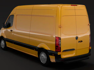 mercedes benz sprinter panel van l2h2 fwd 2019 3D Model